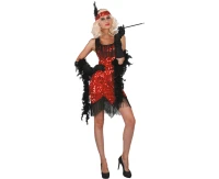 Role play-set for adults Cabaret, (dress, headpiece), one size